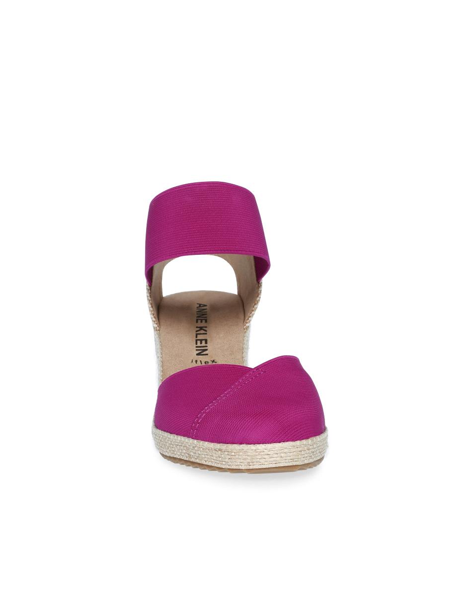 Anne Klein Zoey Round Toe Espadrilles Wedges Pink | AUNEJ70202